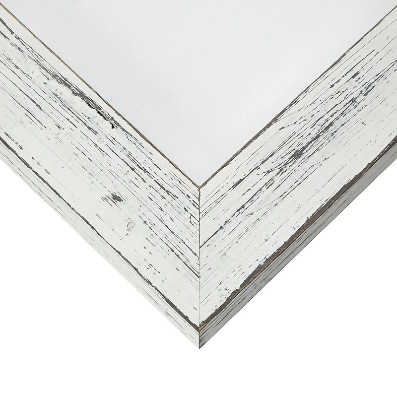 Craig Frames 4 Pack: Jasper Marshmallow Weathered White Picture Frame with Mat