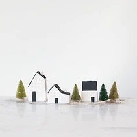 Hello Honey® Black & White Stoneware LED House Décor Set