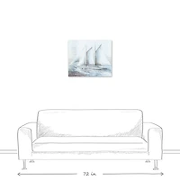 Painted Sailboat Canvas Wall Art