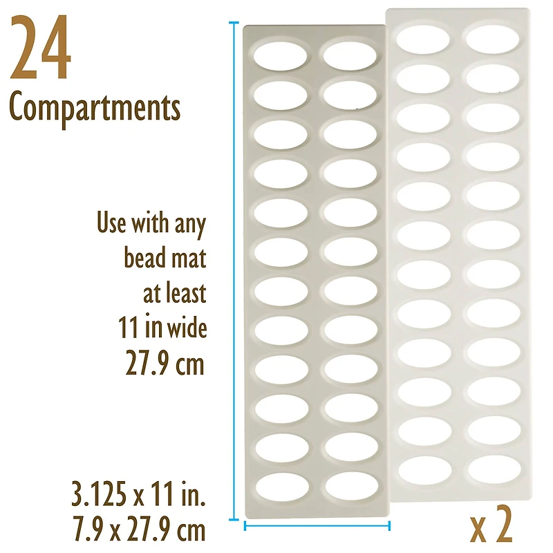 The Beadsmith® BASIC elements™ 24-Hole Seed Bead Sorters, 2ct.