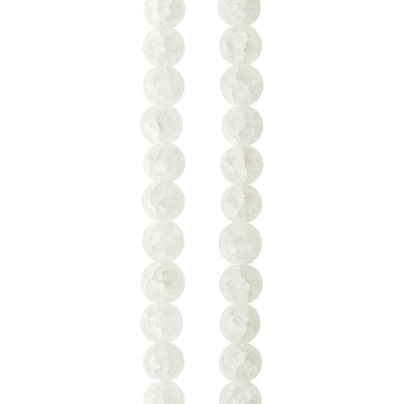 12 Pack: Matte Quartz Round Beads, 6mm by Bead Landing™