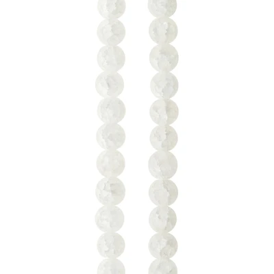 12 Pack:  Matte Quartz Round Beads, 6mm by Bead Landing™