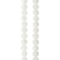 12 Pack:  Matte Quartz Round Beads, 6mm by Bead Landing™