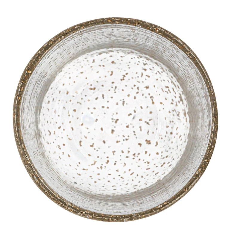 Hello Honey® 12oz. Tall Gold Flecked Clear Drinking Glass