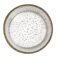 Hello Honey® 12oz. Tall Gold Flecked Clear Drinking Glass