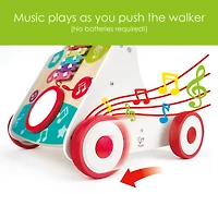 Hape My First Musical Walker Wooden Push & Pull Learning Walker
