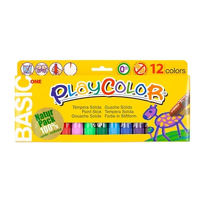 Playcolor® 12-Piece Standard Colors Paint Sticks Set