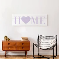 Home Heart Easter 12" x 36" Canvas Wall Art