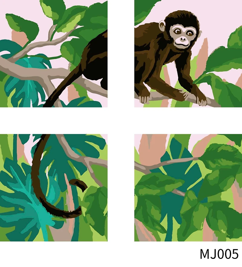 Jungle Paint-by-Number Mini Kit by Artist's Loft®