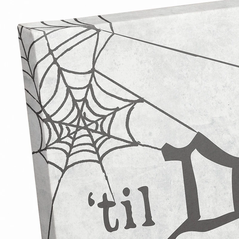 'Til Death Do Us Part Webs Canvas Wall Art