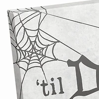 'Til Death Do Us Part Webs Canvas Wall Art