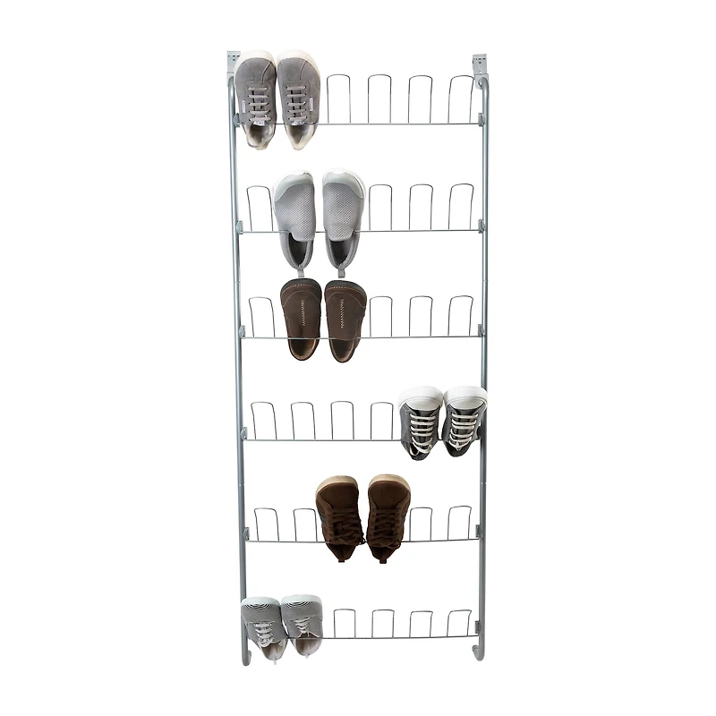 Organize It All 18 Pair Over the Door Shoe Rack