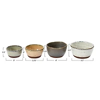Hello Honey® Stoneware Bowls with Reactive Glaze Finish, 4ct.