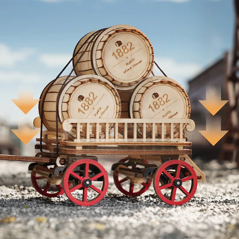 ROKR® Mechanical Models Steam Engine 3D Puzzle Kit