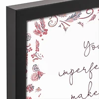 Imperfections are Unique 12" x 12" Black Framed Canvas