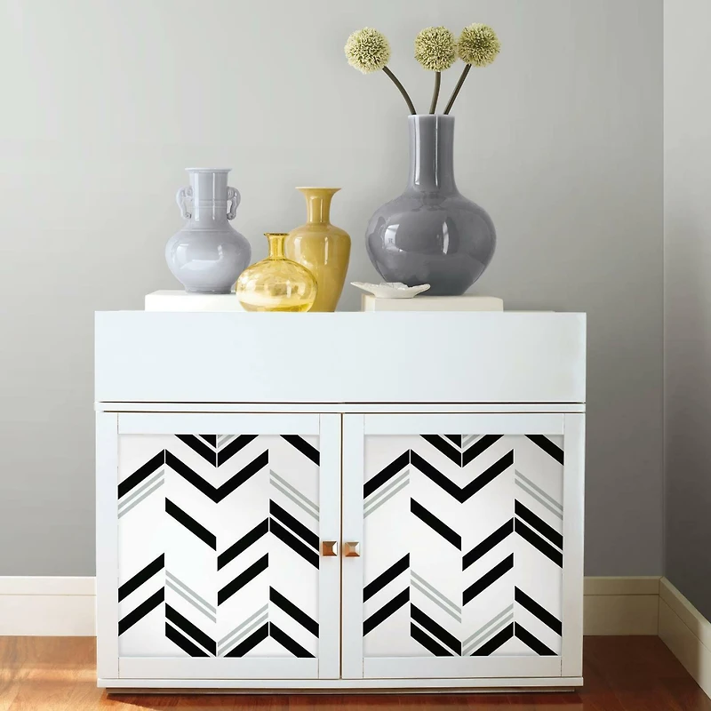 RoomMates Chevron Stripe Peel & Stick Wallpaper