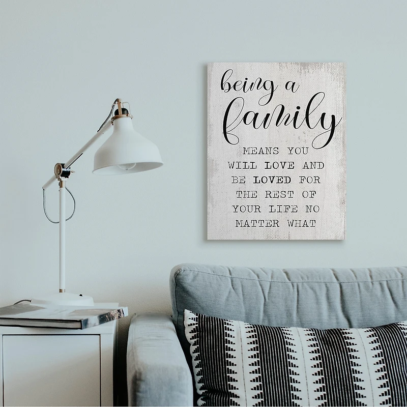 Stupell Industries Family Is Being Loved Canvas Wall Art