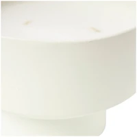 White Wax Cozy Cashmere Scented Candle with Elevated Matte White Container