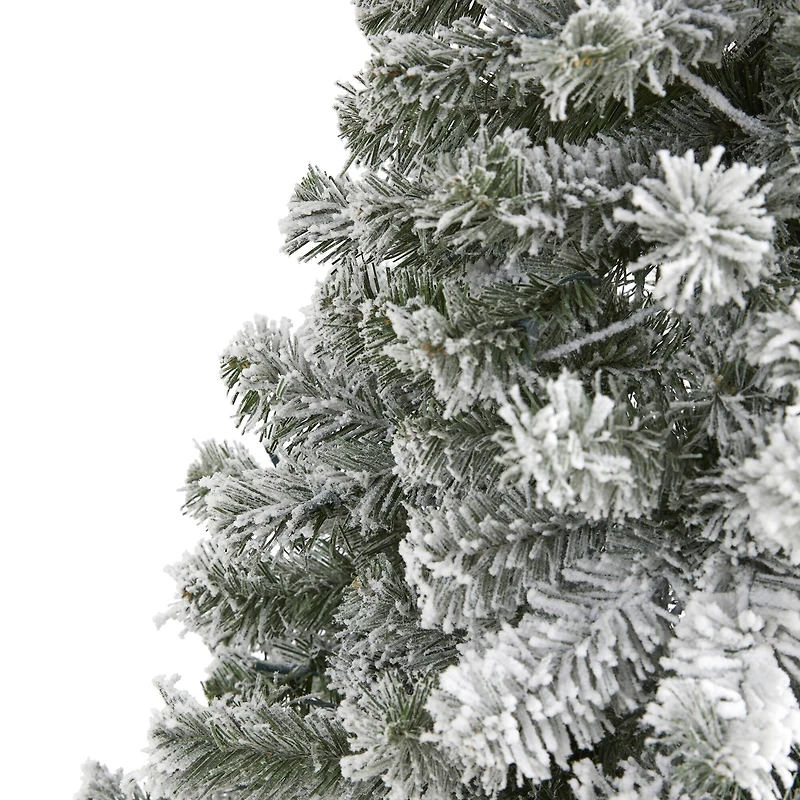 6ft. Unlit Flocked West Virginia Fir Artificial Christmas Tree