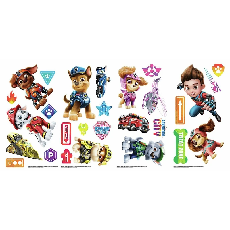 RoomMates Paw Patrol Movie Peel & Stick Wall Decals