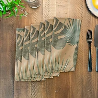 Tropical Palm Cotton Twill Napkin