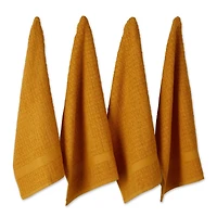 DII® Solid Honey Gold Waffle Terry Dish Towels, 4ct.