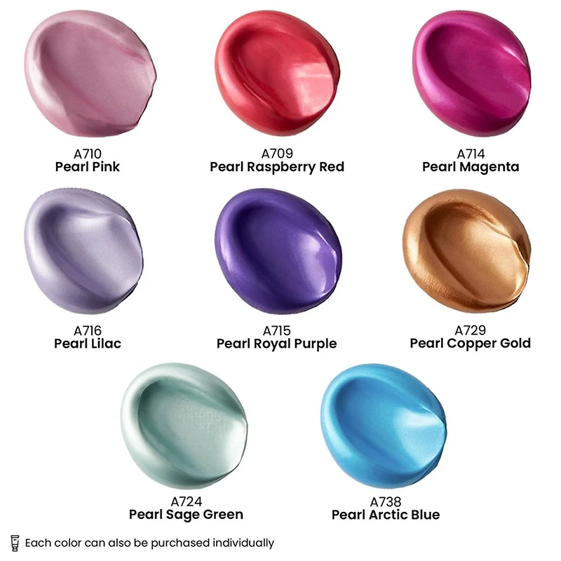 Arteza® Vibrant Essentials Metallic Acrylic Paint Set