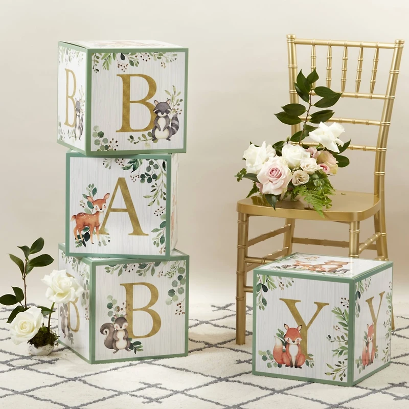 Kate Aspen® Woodland Baby Block Box Set