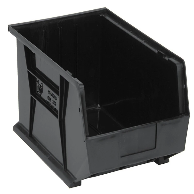 Quantum Storage Systems® Black 16" x 11" x 8" ULTRA Stack & Hang Bins, 4ct.