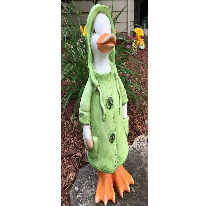 Santa's Workshop 18" Green Raincoat Duck Accent
