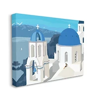 Stupell Industries Cliffside European Church Canvas Wall Art