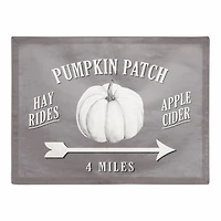Gray Pumpkin Patch Polyester Twill Placemat