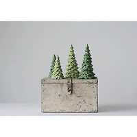 Hello Honey® 8" Stoneware  Christmas Trees, 2ct.