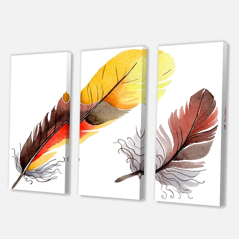 Designart - Colourful Boho Feathers IV