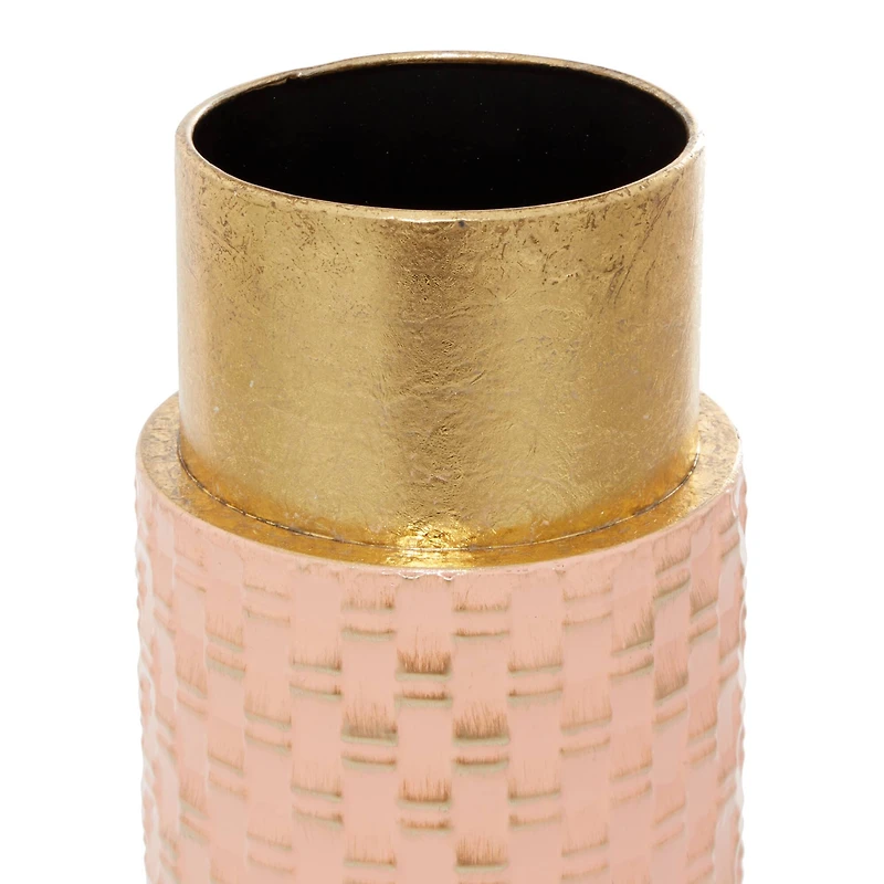 The Novogratz Set of 2 Bronze Metal Contemporary Vase, 18", 15"