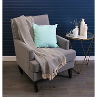 DII® Nautical Blue Handloom Chevron Throw