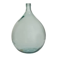 Clear Recycled Glass Handmade Spanish Vase 16" x 16" x 22"