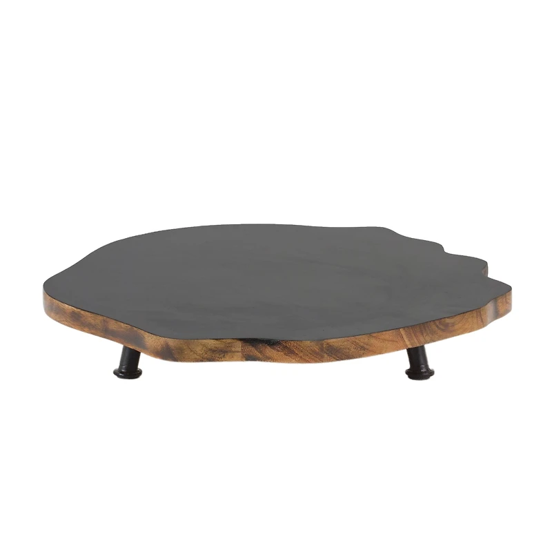 Tree Disc Pedestal Tray Set