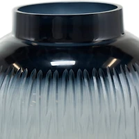 Black & Gray Ombre Glass Vase Set