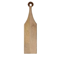 Hello Honey® Mango Wood Cutting Board with Braided Leather Handle