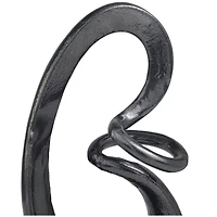 13" Contemporary Swirl Aluminum Sculpture