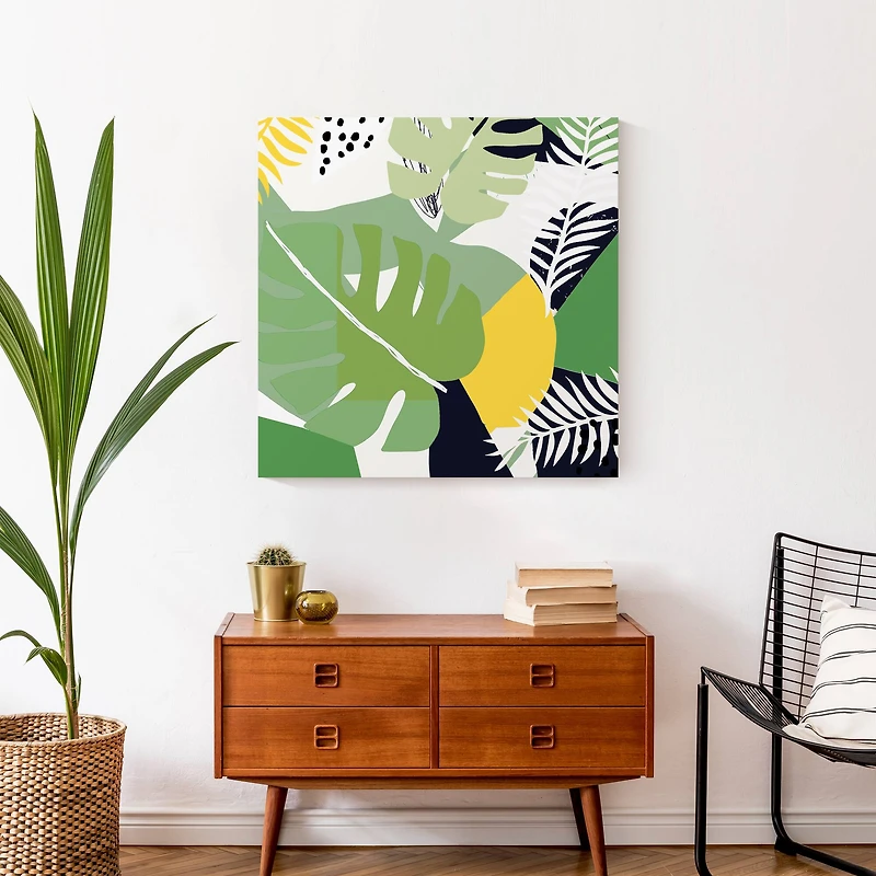 Designs Direct Modern Abstract Palm Canvas Wall Art