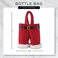 DII® Santa Pants Bottle Tote Set