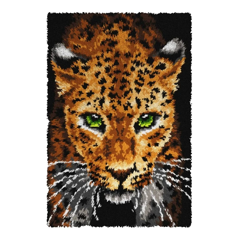 Orchidea Latch Hook Rug Kit Leopard