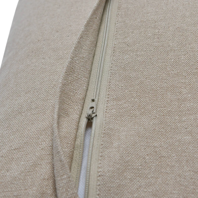 Hello Honey® Cotton Tufted Pillow with Pattern and Chambray Back