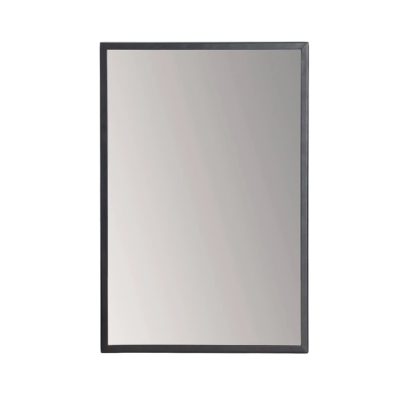 Habitat Evri 24" Black Rectangular Wall Mirror