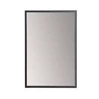 Habitat Evri 24" Black Rectangular Wall Mirror