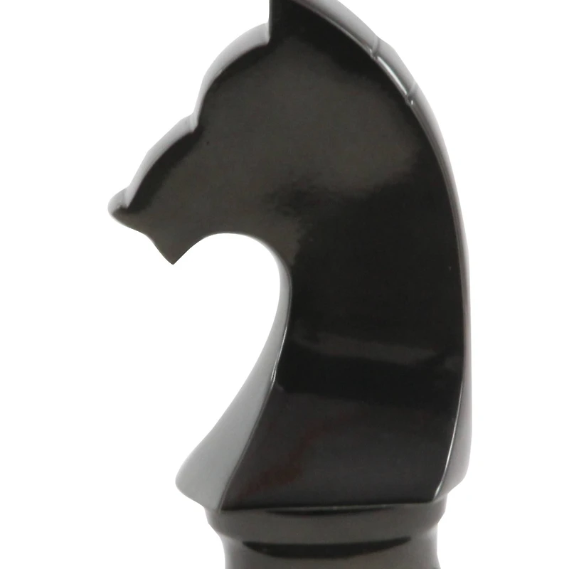 CosmoLiving by Cosmopolitan Dark Gray Chess Sculpture Set