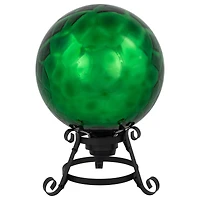 10" Green Turtle Shell Inspired Mirrored Outdoor Garden Gazing Ball