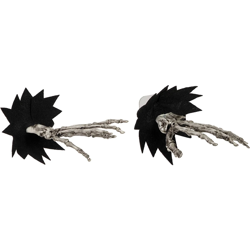 7" Skeleton Hands Halloween Window Decoration